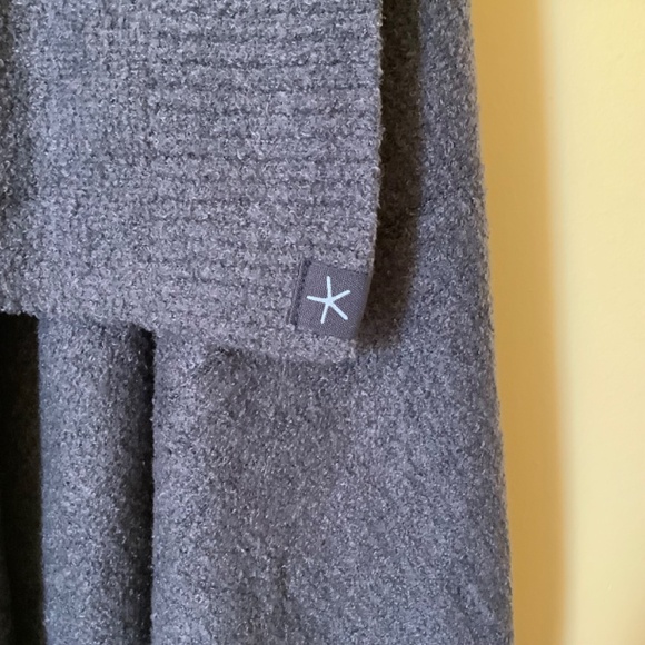 Barefoot Dreams CozyChic Lite Poncho Open Front Wrap Indigo Pacific Blue OS - Picture 11 of 15